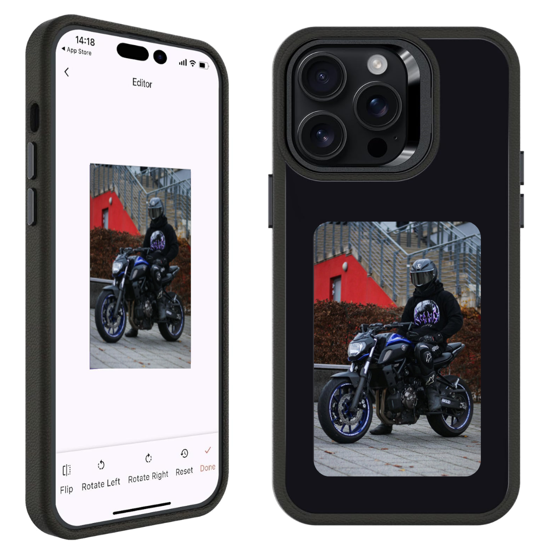 Funda con pantalla NFC para moteros